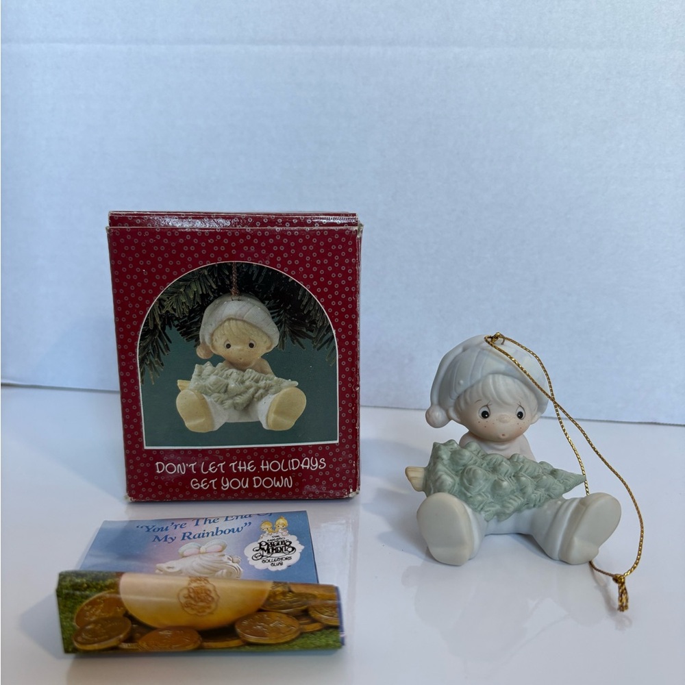 Precious Moments “Don’t Let the Holidays Get You Down” Ornament – 1990, With Box